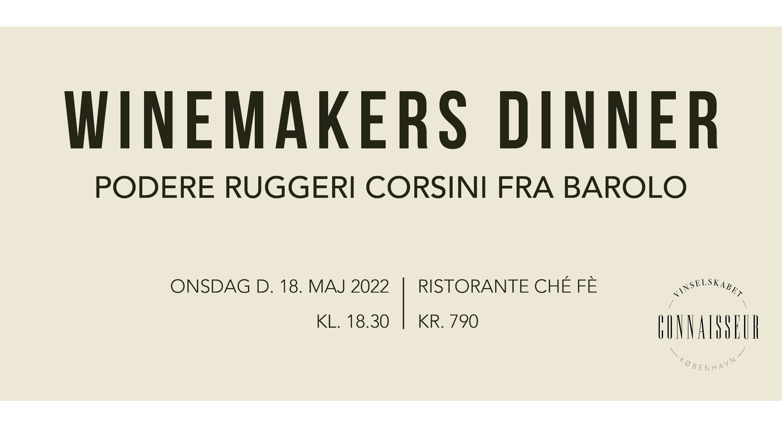 Winemakers Dinner - Barolo-aften med Podere Ruggeri Corsini